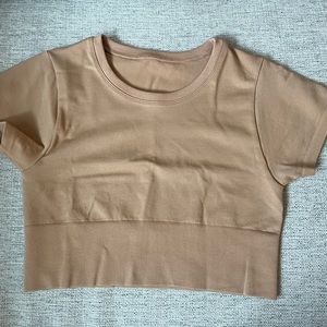 Tan athletic tee